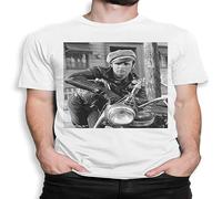 Marlon Brando Retro Movie T-Shirt, Men's Women's White Manches Courtes(Large)