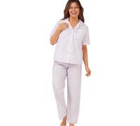 Marlon Women's Sadie Pyjama Set Ensemble de Pijama, Motif Spirale Rose, 52-54 Femme