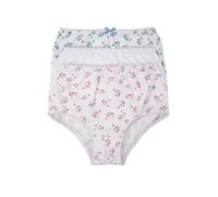 Marlon Womens Vanessa 100% Cotton Floral Full Brief Pack of 4
