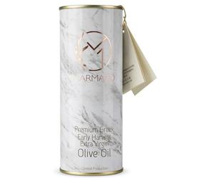 MARMARO Huile d'olive grecque supérieure (Agourelaio) Chalkidiki | Variété de chondroélie | Polyphénols complets, faible acidité | Cuite à la main et pressée à froid, boîte de 500ml