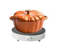 Marmite à Fondue avec Couvercle - Design Fonte Émaux Pot Dutch Oven,Grande Casserole pour Four Conserve Cuisinière Rôtir mijoter Ragoût Sauter Bouillon