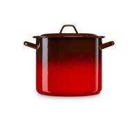 Marmite à Induction 32cm, Faitout 19L avec Couvercle Acier Emaillé Tous Feux Ignea Rouge