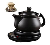 Marmite à médecine chinoise entièrement automatique, cuiseur de plantes médicinales multifonctionnel 2/3/4/5L, bouilloire en céramique pour infusions et soupes, avec minuterie 8h(4L)