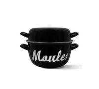 Marmite à moule - MENASTYL - 3645564 - En acier émaillé - Noir - 24 cm - Avec écritures - Tous feux dont induction