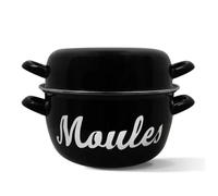 Marmite a moule - MENASTYL - 3645563 - En acier émaillé - Noir - 18 cm - Avec écritures - Tous feux dont induction