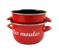 Baumalu Marmite à moules émail Marquée D18 cm Coloris Rouge