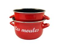 Marmite à moules émail Marquée D18 cm Coloris Rouge