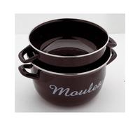 Marmite à moules émail Marquée D24 cm