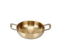 Marmite à nouilles légère - Pot ramen coréen, nouilles instantanées, soupe coréenne, acier inoxydable chauffant uniformément, compatible gaz & induction, camping & usage domestique, capacité pratique