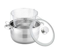 Marmite à pâtes avec passoire en acier inoxydable 6,5 l