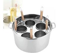 Marmite à pâtes, ensemble de cuiseurs à pâtes commerciaux, cuiseur à pâtes multifonctionnel avec séparateur et passoire, marmite en acier inoxydable pour cuisine à domicile, restaurant