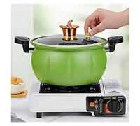 Marmite à pression sous vide Micro autocuiseur Ustensiles de cuisine Soupe Viandes Pot Cuisinière à gaz/feu ouvert Autocuiseur Marmite à ragoût, marmite antiadhésive(Argento)