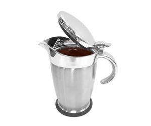 Marmite à sauce avec couvercle, récipient à sauce de 750 ml, bec anti-goutte, bouteille distributrice avec isolation large, pour réunions de famille, petits banquets, table de buff