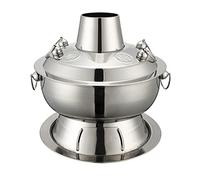 Marmite à shabu-shabu en cuivre de Style rétro, marmite Traditionnelle Chinoise en cuivre de 36 cm, réchaud à Charbon en Acier Inoxydable, pour Une expérience culinaire Asiatique Authentique