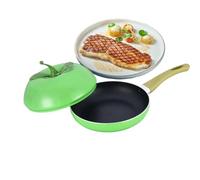 Marmite À Soupe Avec Couvercle Design forme de fruit, pratique, antiadhésif | Casserole Compatible Induction Pour pâtes, soupe, spaghetti, conserves, bouillir mijoter, cuisson sûre,