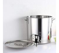 Marmite À Soupe - Casserole À Soupe, Tonneau À Vin En Acier Inoxydable Épaissi, Marmite À Soupe Ronde Avec Poignée Douce Au Toucher, Pot À Lait Avec Robinet(40 * 60CM)