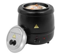 Marmite à Soupe électrique 10L Acier Inoxydable Bouilloire électrique Température réglable,Grande Capacité Chauffe-Soupe,Pour Cuisine, Restaurant, Café, Réunion de Famille