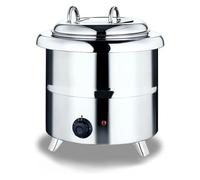 Marmite à Soupe Électrique, Bouilloire à Soupe, Chauffe-plats portable en acier inoxydable for buffet de restaurant - Avec pot intérieur amovible et louche