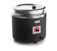 Marmite à soupe électrique de grande capacité 11 litres, puissance de 800 W, avec contrôle de la température et revêtement en acier inoxydable. Conçu pour : préparer des soupes, ragoûts et bouillons