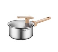 Marmite à Soupe en Acier Inoxydable antiadhésive (Couleur : Argent, Taille : 18 cm)