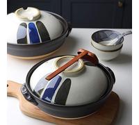 Marmite à soupe en céramique colorée, cocotte résistante à la chaleur avec couvercle, petite marmite ronde en terre cuite, cuiseur à riz pour ragoût, soupe et nouilles, 2800 ml