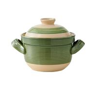 Marmite à soupe en céramique vintage, cocotte traditionnelle japonaise en argile, cocotte haute température avec couvercle, marmite chaude avec poignée, for mijoter et braiser lentement(3L)