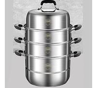 Marmite À Soupe Extra-Épaisse, Cuiseur Vapeur Ménager, Petits Pains Cuits À La Vapeur, Grande Cuisinière À Induction, Cuisinière À Gaz,34cm