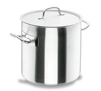 Marmite à soupe, marmite à viande, acier inoxydable 18/10, argent, 50 l, Ø 40 cm, hauteur : 40 cm