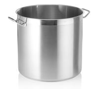 Marmite à soupe professionnelle en acier inoxydable avec couvercle, 100,0 litres, ØxH : 50 x 51 cm