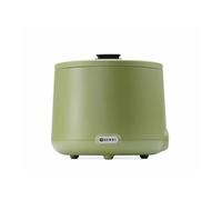 HENDI Marmite à soupe électrique, UNIQ, récipient chauffant, réchaud pour buffet, au bain marie, rond, 8L, 220V, 500W, ø366x(H)325mm, verre trempé, inox, Alu, PP, vert