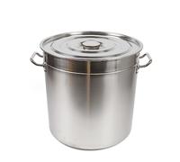 Marmite à soupe universelle multifonction avec couvercle 35 l/50 l/70 l/98 l pour restaurants, camping, grande taille (35 l)