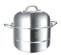 Marmite À Vapeur/Soupe en Acier Inoxydable 304, Cuisinière À Gaz Épaissie, Grande Marmite À Vapeur Spéciale pour Petits Pains Cuits À La Vapeur,