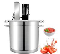Marmite automatique avec agitateur, batteur sur socle, agitateur commercial avec base d'assaisonnement pour soupe et sauce, vitesse d'agitation réglable, grattoir à double couche 25L