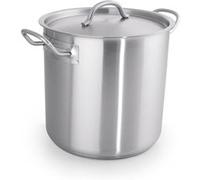 Marmite avec couvercle en Acier au nickel chrome 13 L H 220 mm Diamètre 280 mm