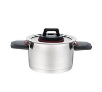 Marmite avec couvercle Feel Maestro MR-3530-20 Noir Rouge Acier Acier inoxyd