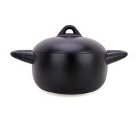 Marmite avec couvercle fonte aluminium, revêtement antiadhésif couleur noir