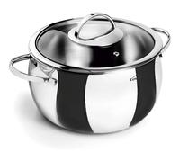 Marmite avec couvercle Lacor Belly 24 cm Argenté TU