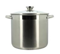 Marmite avec couvercle - MENASTYL - 4615455 - En acier inoxydable - 9 litres - Tous feux dont induction