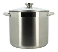 MENASTYL - MARMITE 9L 24CM EN ACIER INOXYDABLE AVEC COUVERCLE EN VERRE - 4615455