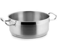 Marmite Basse - Rondeau Induction En Inox 18/10 - Ø 36 Cm Eco Chef, Argent