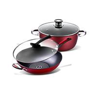 Marmite, Batterie Cuisine, Ensemble marmites à Soupe, poêle à Frire, marmite à Lait, marmite à Induction, Ensemble poêles antiadhésives, cocotte, Wok