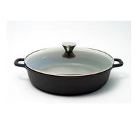 Marmite Baumalu Basse Et Couvercle Verre 5l 32 Cm