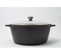 Marmite Baumalu Haute Et Couvercle Verre 10l 32 Cm