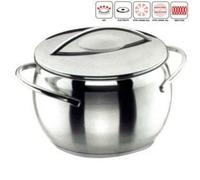 Marmite Belly en inox + couvercle - D: 28 cm