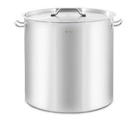 Marmite casserole 98 litres 500 mm pour plaques a induction acier inoxydable