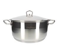 Marmite - CHEFFINGER - CF-SS34-SH - 34 cm - Acier inoxydable - Couvercle inclus