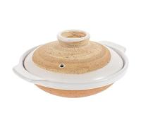 Marmite chinoise antiadhésive en terre cuite avec couvercle for soupe Dolsot Bibimbap 18 cm
