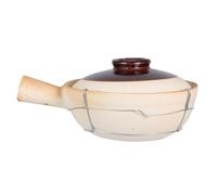 Marmite Chinoise en Terre Cuite Couvercle pour Soupes et Curry | Faïence Rustique, Chaleur Douce et Homogène, Cuisson de Plats Asiatiques, Repas Familiaux, Fêtes ou Camping