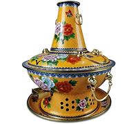 Marmite chinoise, Hotpot traditionnel chinois, Hot Pot mongol, en cuivre pur, tout carbone électrique épais(32cm)