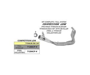 Marmite Complète ARROW Compétition Low Pour BMW M 1000 RR 2020-2024